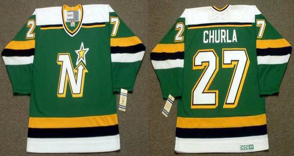 2019 Men Dallas Stars #27 Churla Green CCM NHL jerseys->dallas stars->NHL Jersey